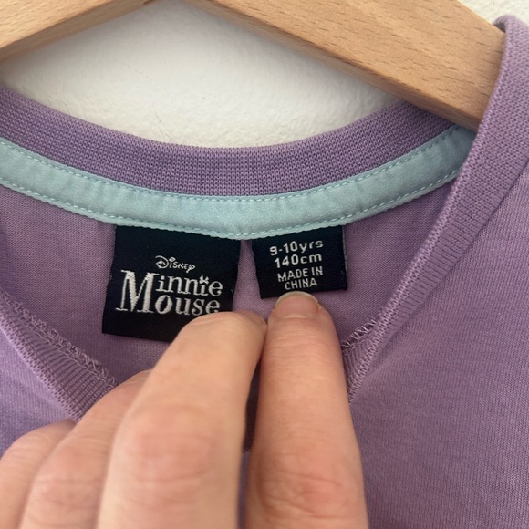 Disney Minnie Mouse Girls 9-10 Lavender Purple Graphic Nightgown - Picture 2 of 4